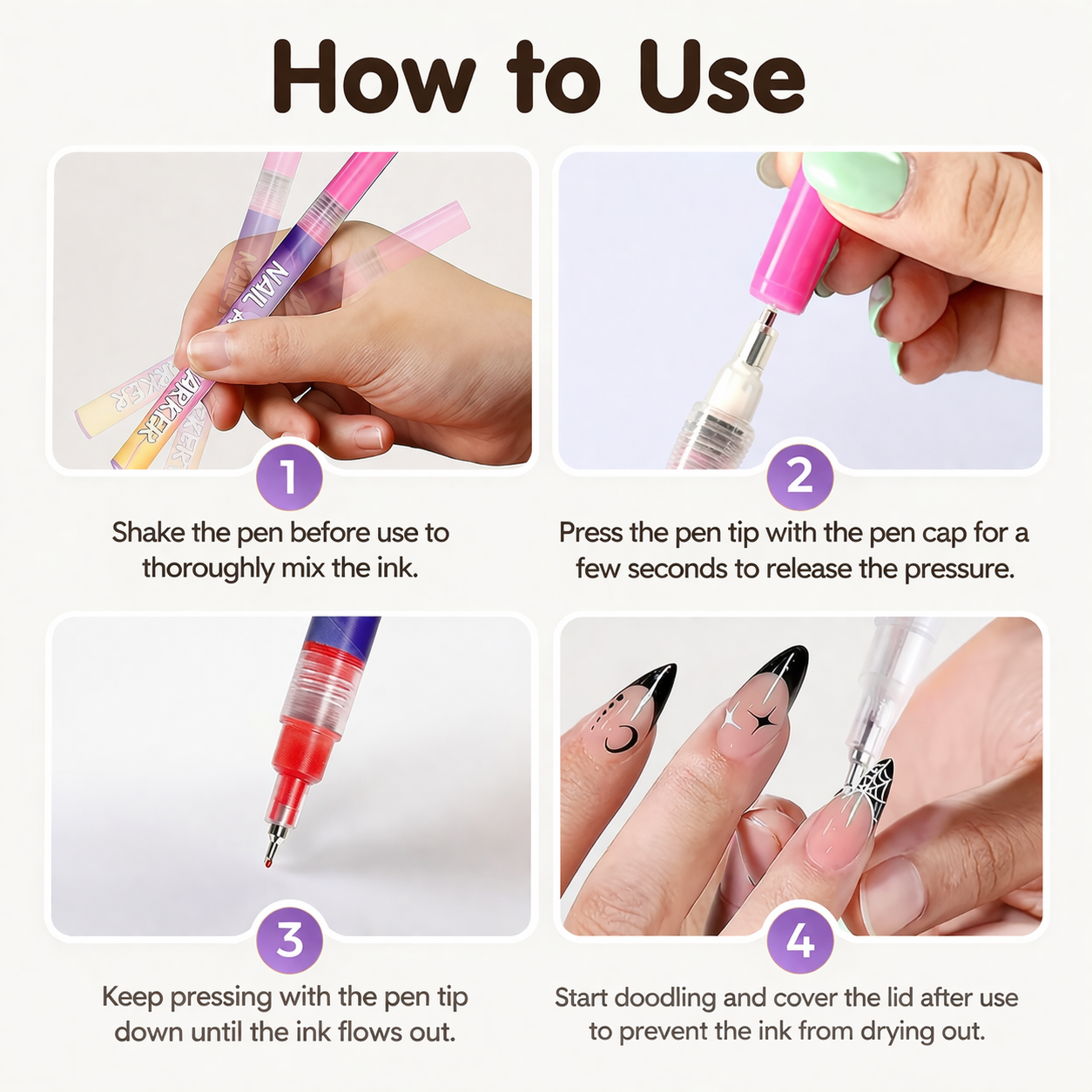 Nail Art Marker — 12 Color Pro Kit