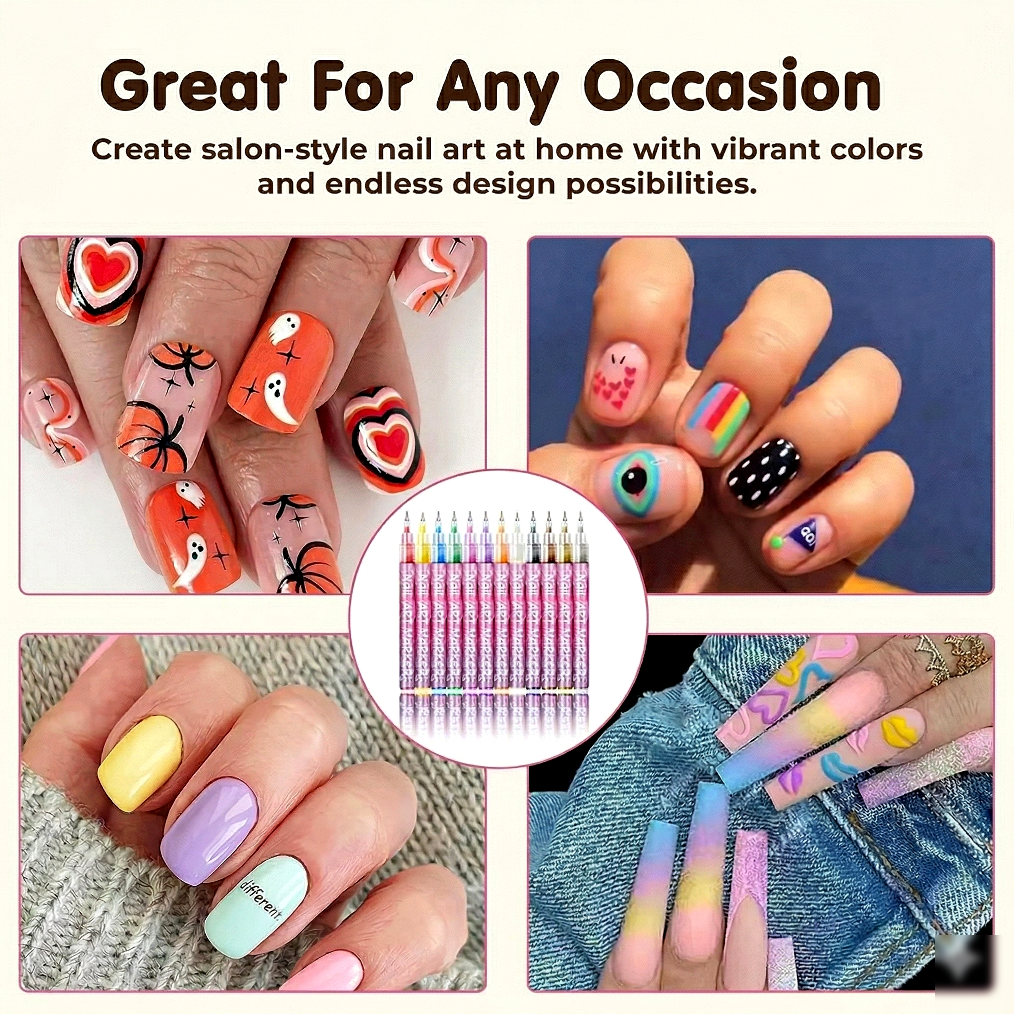 Nail Art Marker — 12 Color Pro Kit